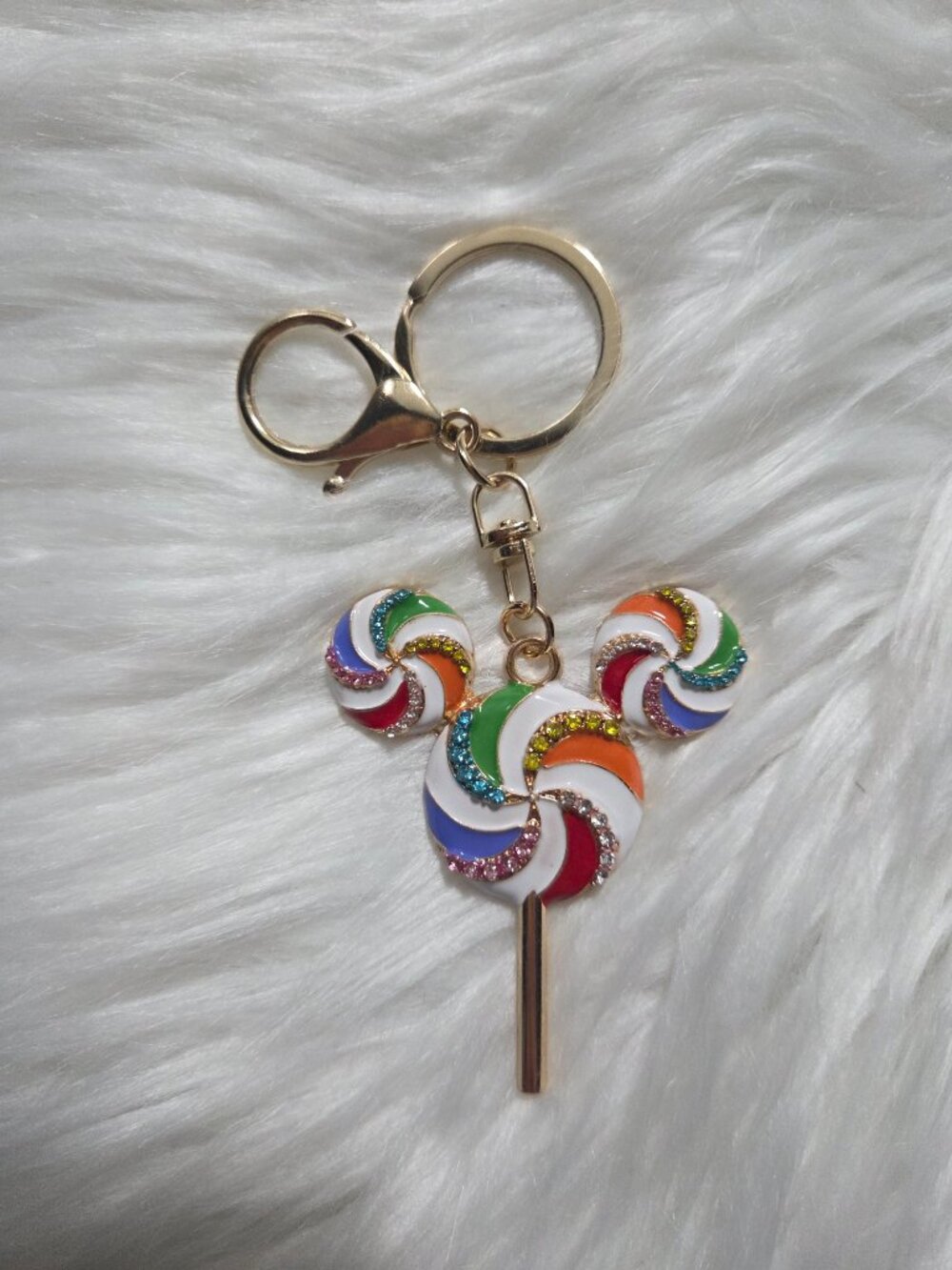 Mickey Mouse Lollipop Design Keychain